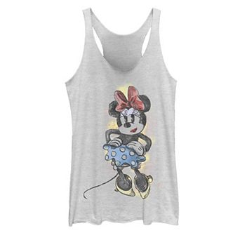 Juniors' Disney's Minnie Mouse Sketch Tank Top