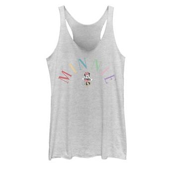 Juniors' Disney's Minnie Mouse Text Tank Top