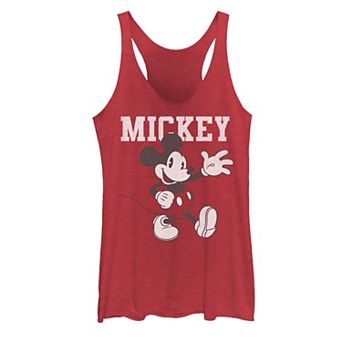 Juniors' Disney's Mickey Mouse Wave Heather Tank Top