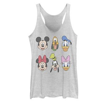 Juniors' Disney's Mickey Mouse and Friends Faces Tank Top