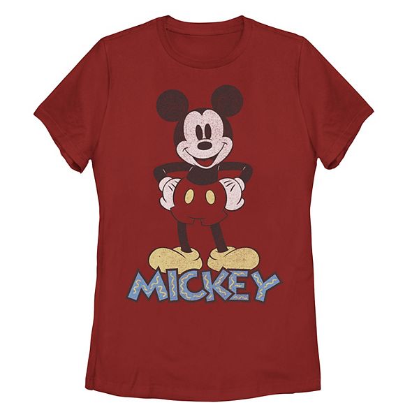 Juniors' Disney's Mickey Mouse Retro Name Graphic Tee