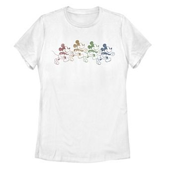 Juniors' Disney's Mickey Mouse Walking Like A Mouse Graphic Tee