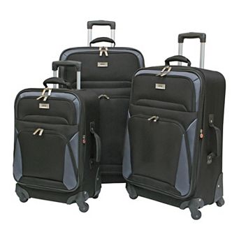 Geoffrey Beene Brentwood Collection 3 pc Softside Spinner Luggage Set