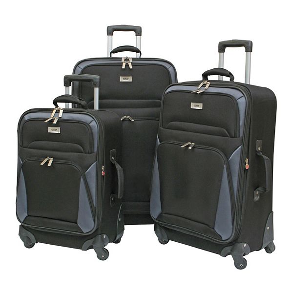 Geoffrey Beene Brentwood Collection 3-Piece Softside Spinner Luggage Set