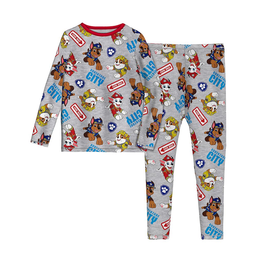 Ensemble Cuddl Duds Paw Patrol 2 Pièces Taille 5T – Couche De Base Chaude, Bleu, Neuf