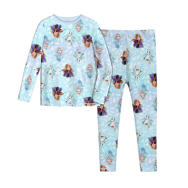 Details about   Frozen 11 Cuddle Duds Climate Control Girls 2-piece insulated  warm XSmall 4/5 