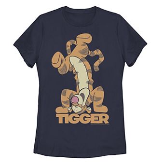 Juniors' Disney's Winnie The Pooh Bouncing Tigger Graphic Tee