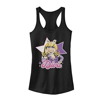 Juniors' Disney's The Muppets Miss Piggy Diva Tank Top
