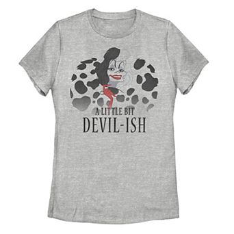 Juniors' Disney's Dalmatians Cruella De Vil A Little Bit Graphic Tee
