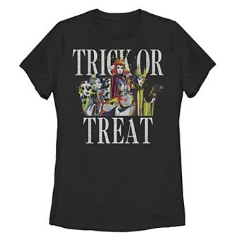 Disney Villains Juniors' Trick Or Treat Graphic Tee
