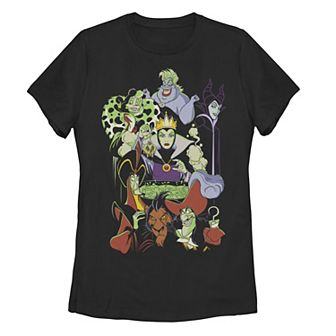 Disney Villains Juniors' Cauldron Group Shot Graphic Tee