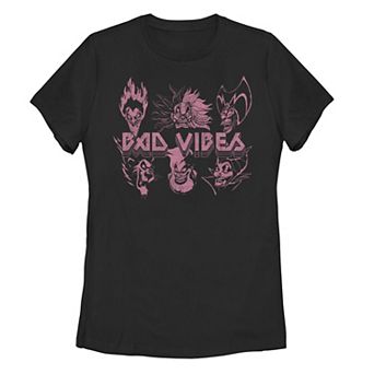 Disney Villains Juniors' Grunge Vibes Vintage Group Shot Graphic Tee