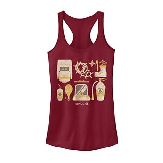 Disney / Pixar's WALL-E Juniors' Summer Gear Group Shot Graphic Tank Top