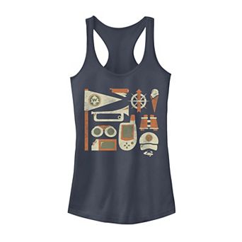Disney / Pixar's Up Juniors' Summer Gear Group Shot Graphic Tank Top