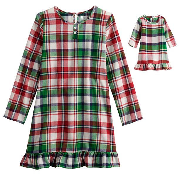 Girls 4-20 Jammies For Your Families® Christmas Kitsch Plaid Pajama Set in  Regular & Plus Size