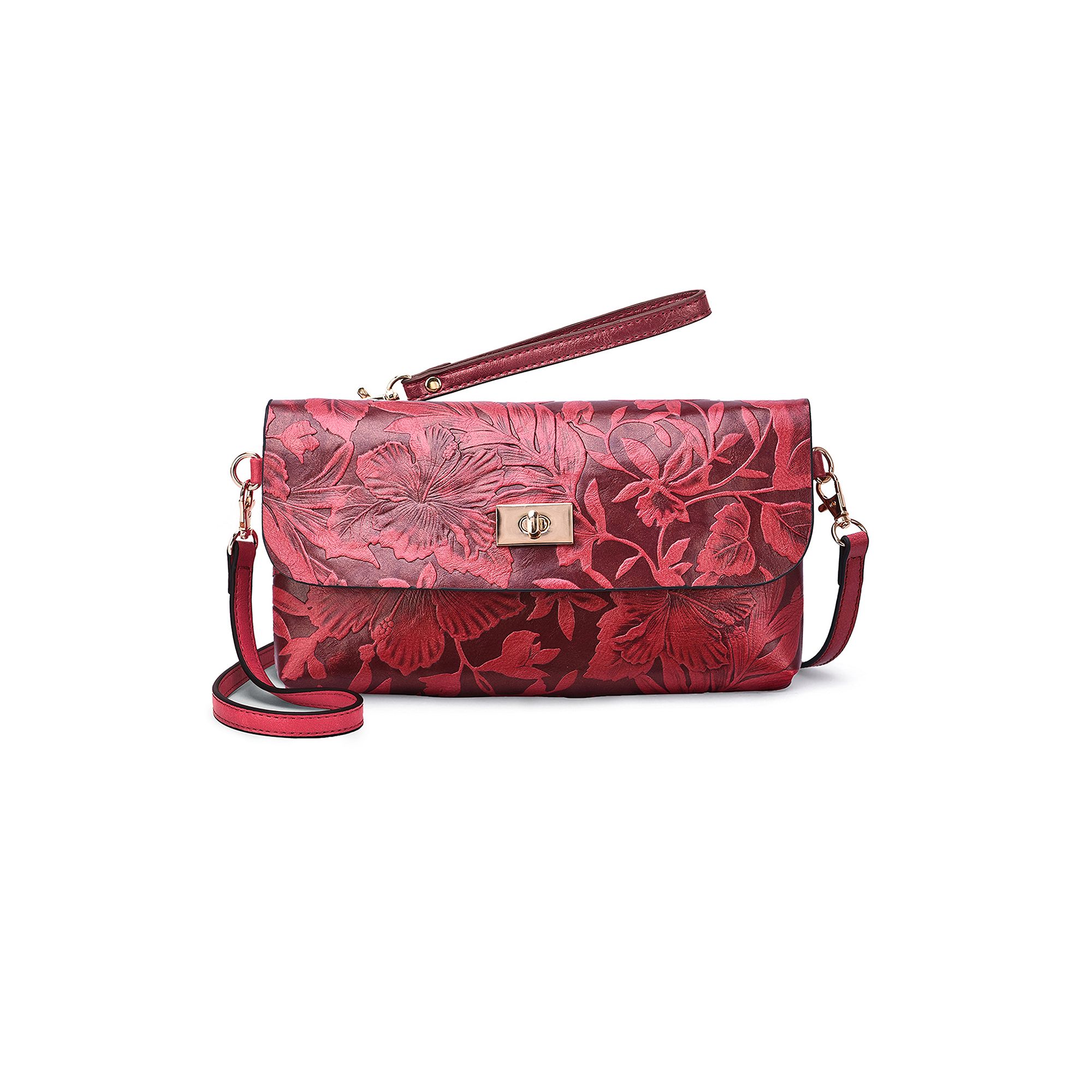 Mellow World Sarita Floral Crossbody Bag, Red