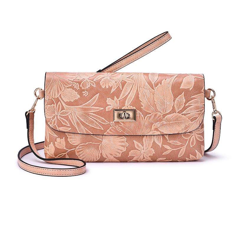 Mellow World Sarita Floral Crossbody Bag, Misty Pink