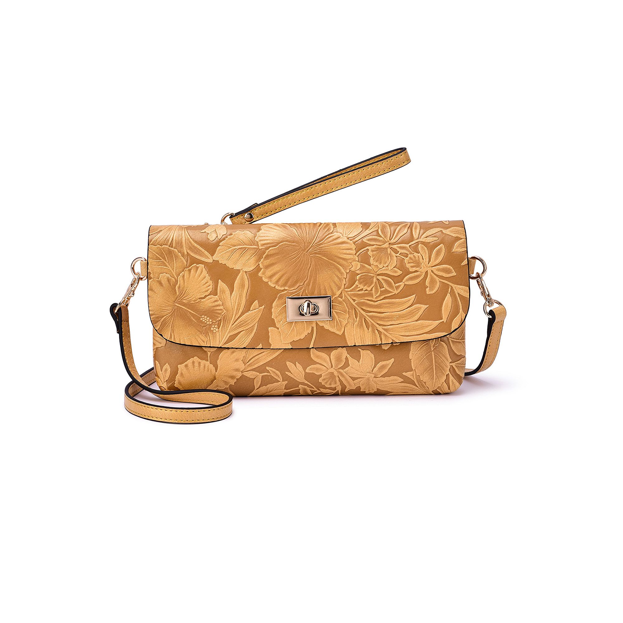 Mellow World Sarita Floral Crossbody Bag, Yellow