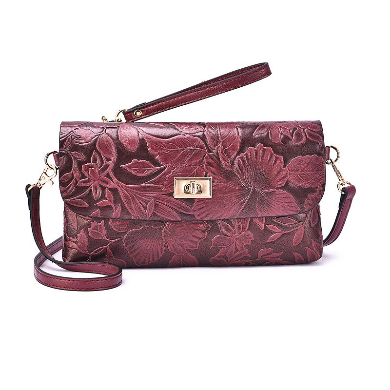 Mellow World Sarita Floral Crossbody Bag, Purple