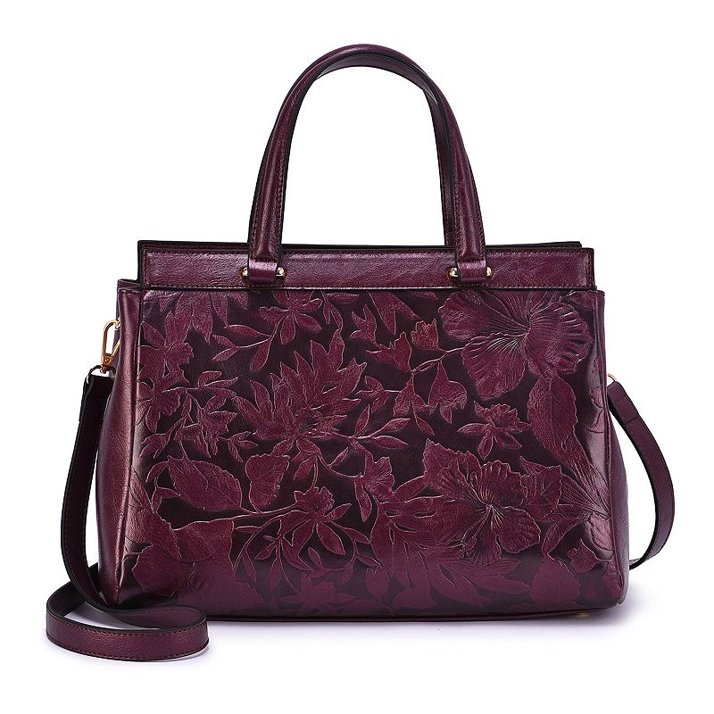 Mellow World Salome Floral Satchel, Purple