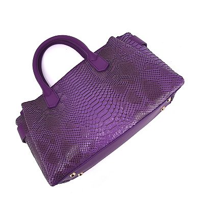 Mellow World Maddie Faux Snakeskin Satchel