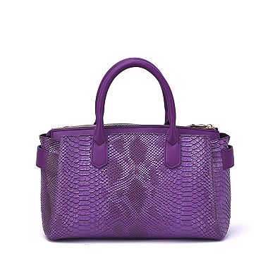 Mellow World Maddie Faux Snakeskin Satchel