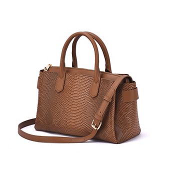 Mellow World Maddie Faux Snakeskin Satchel