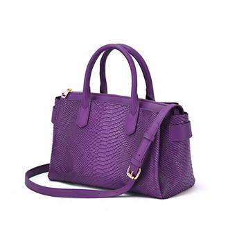 Mellow World Maddie Faux Snakeskin Satchel