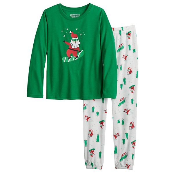 Girls 4-16 Jammies For Your Families® Santa Ski Team Pajama Set