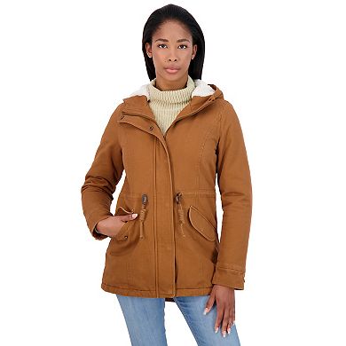 Juniors' Sebby Faux-Fur Hood Anorak Jacket