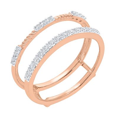 Sterling Silver 1/5 Carat T.W. Diamond Enhancer Ring