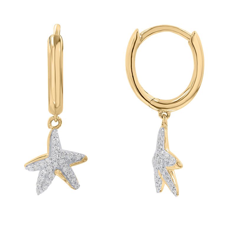 Louis Féraud star shaped earrings (Attributed to)