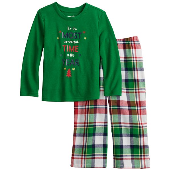 Plus Size Jammies For Your Families® Christmas Kitsch Wonderful Time of  The Year Pajama Set