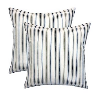 Home Fashions International Tick Tick 2 pc Throw Pillow Set
