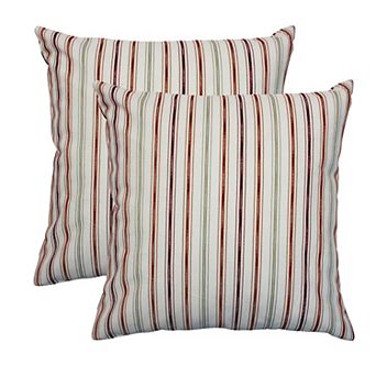 Home Fashions International Tick Tick 2 pc Throw Pillow Set