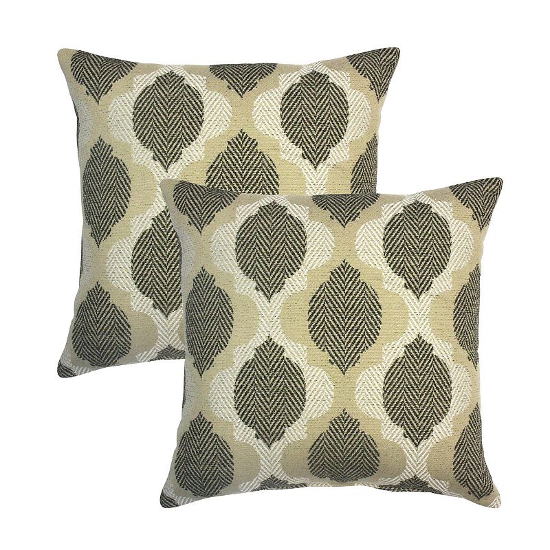 HFI Here & There Santa Fe 2-piece Throw Pillow Set, Grey, 18X18