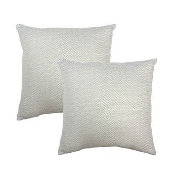 Home Fashions International Herring Row Chenille 2 pc Throw Pillow Set