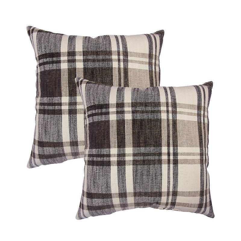 HFI Faro Plaid 2-piece Throw Pillow Set, Brown, 18X18 - 63913208 - Home Decor Complete your home makeover with this HFI Faro Pla sku 63913208