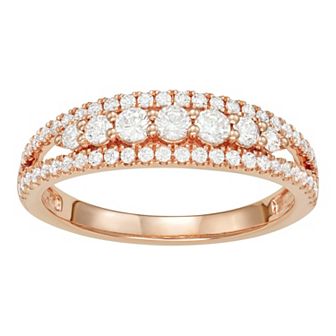 Irena Park 10k Gold 5/8 Carat T.W. Diamond Split Shank Ring