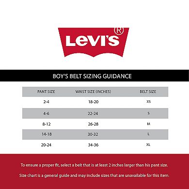 Boys 8-20 Levi's® Black & Brown Reversible Boy's Belt
