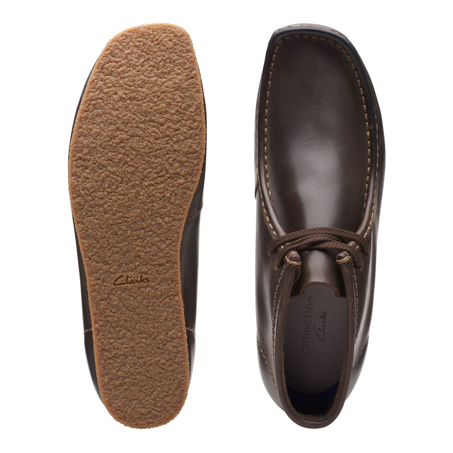 Clarks Mens Shacre Chukka Boots Brown Leather Moccasin Toe Size 9M Clarks - Brandclub - Clarks Men main image 4