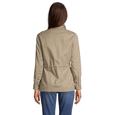 Petite Lands' End Hooded Cargo Jacket