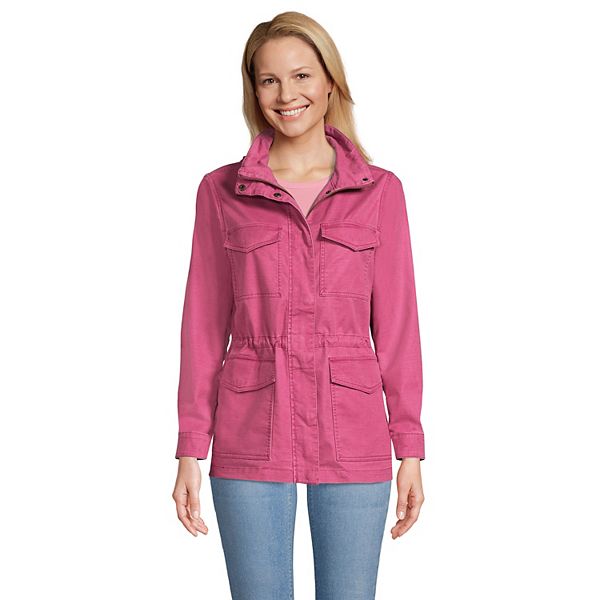 Petite Lands' End Hooded Cargo Jacket