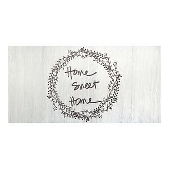 Nicole Miller New York Cook N Comfort Traditional Graphic Home Sweet Home Wreath Anti-Fatigue Kitchen Mat - 20'' x 39''