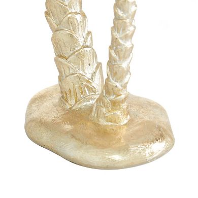 Stella & Eve Polyresin Coastal Dual Palm Tree Sculpture