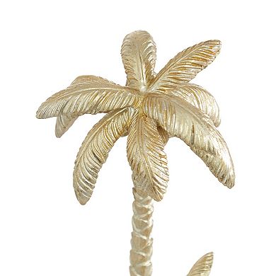 Stella & Eve Polyresin Coastal Dual Palm Tree Sculpture