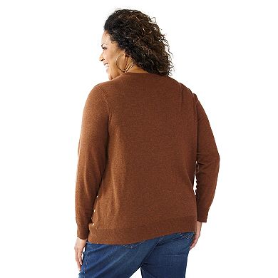 Plus Size Croft & Barrow® Cardigan Sweater