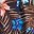 Navy Tropic Palm