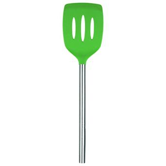 Tovolo Silicone Slotted Turner With Stainless Steel Handle