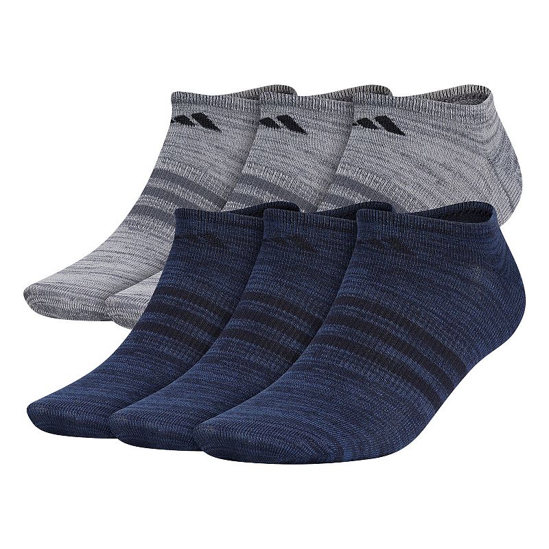 Mens adidas Superlite II 6-pack No-Show Socks, Size: 6-12, Multicolor